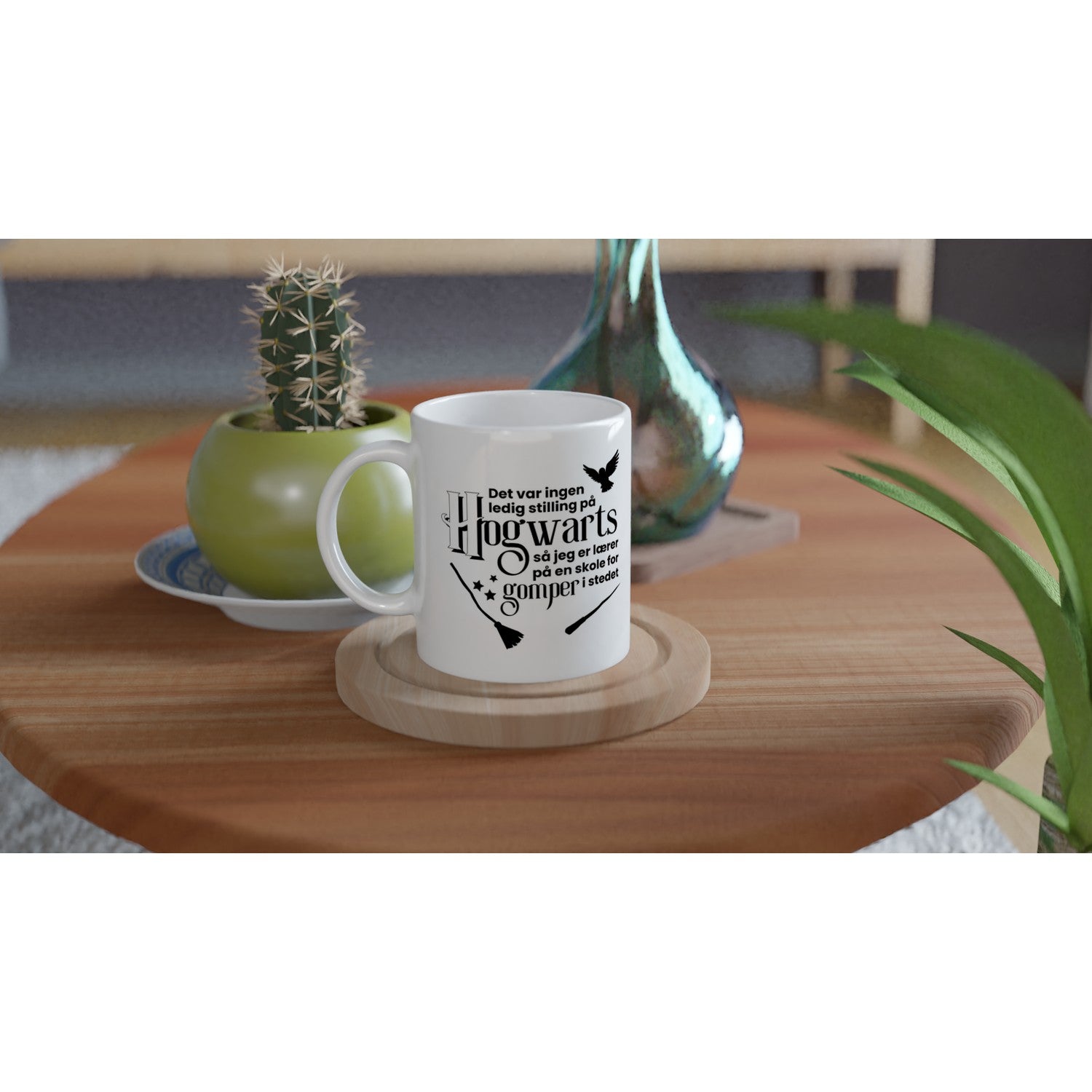Papirglede Det var ingen ledig stilling på Hogwarts kaffekrus 325 ml hvit