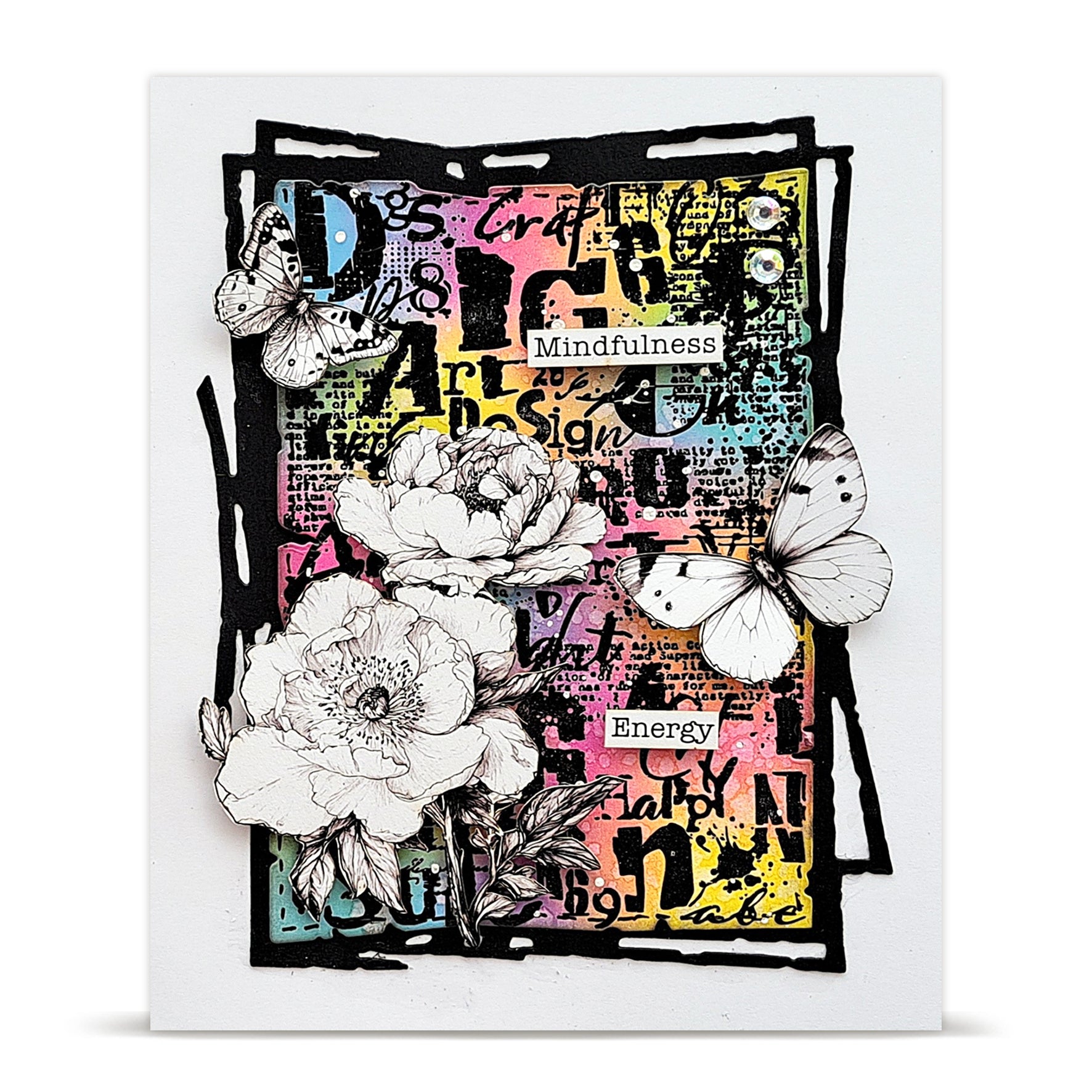 Aall and Create TP-1330 Word Frenzy stempelsett A6 tekst