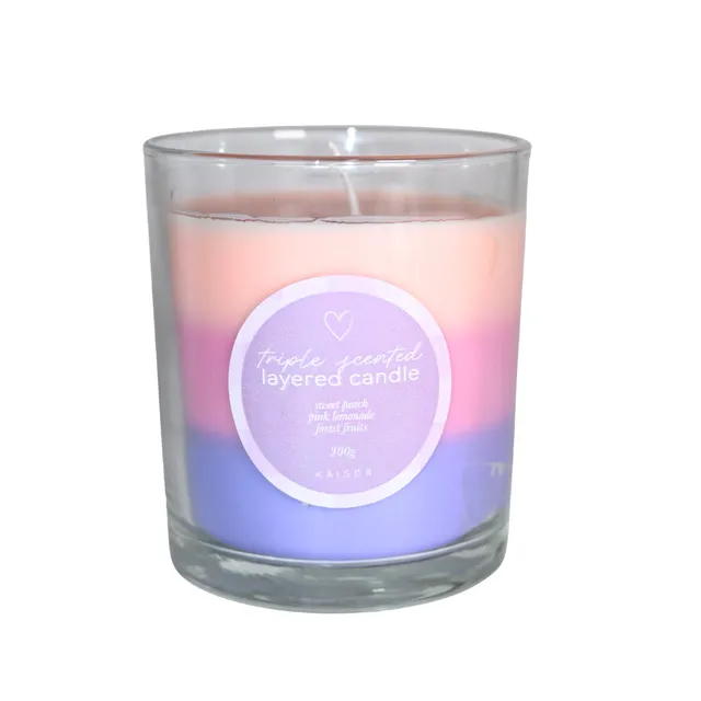 KaiserCraft Sweethearts Bubbly duftlys trippel duft