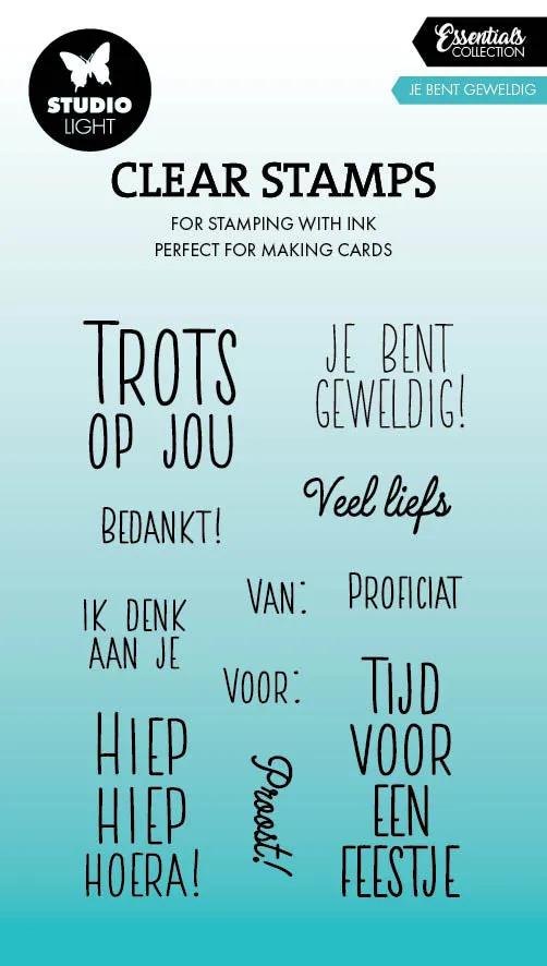 Studio Light Essentials stempel Je bent geweldig nederlandsk tekst