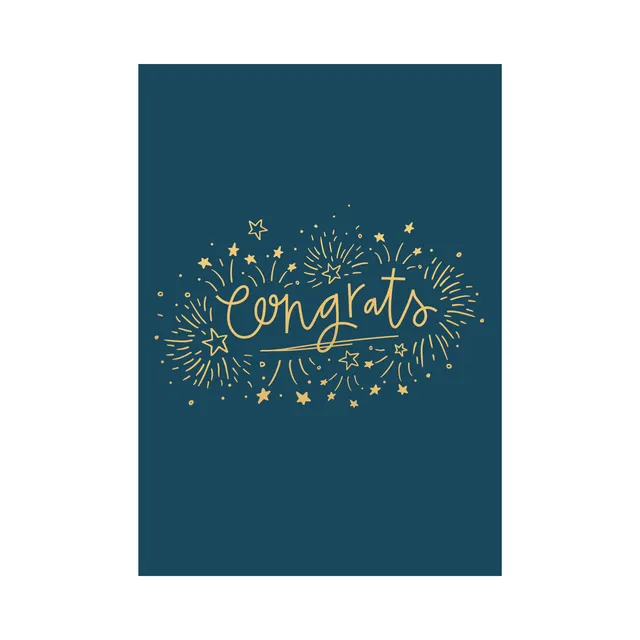 KaiserCraft Confetti Congrats gratulasjonskort 5x7 konfetti