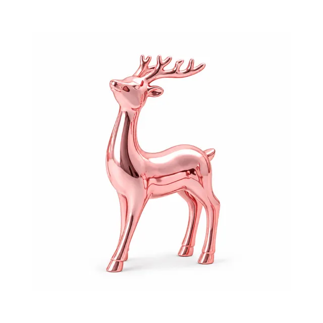 KaiserCraft Holly Days elg pynt rosa metall