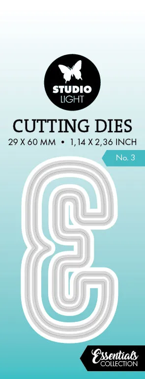 Studio Light Essentials Number 3 cutting die tall