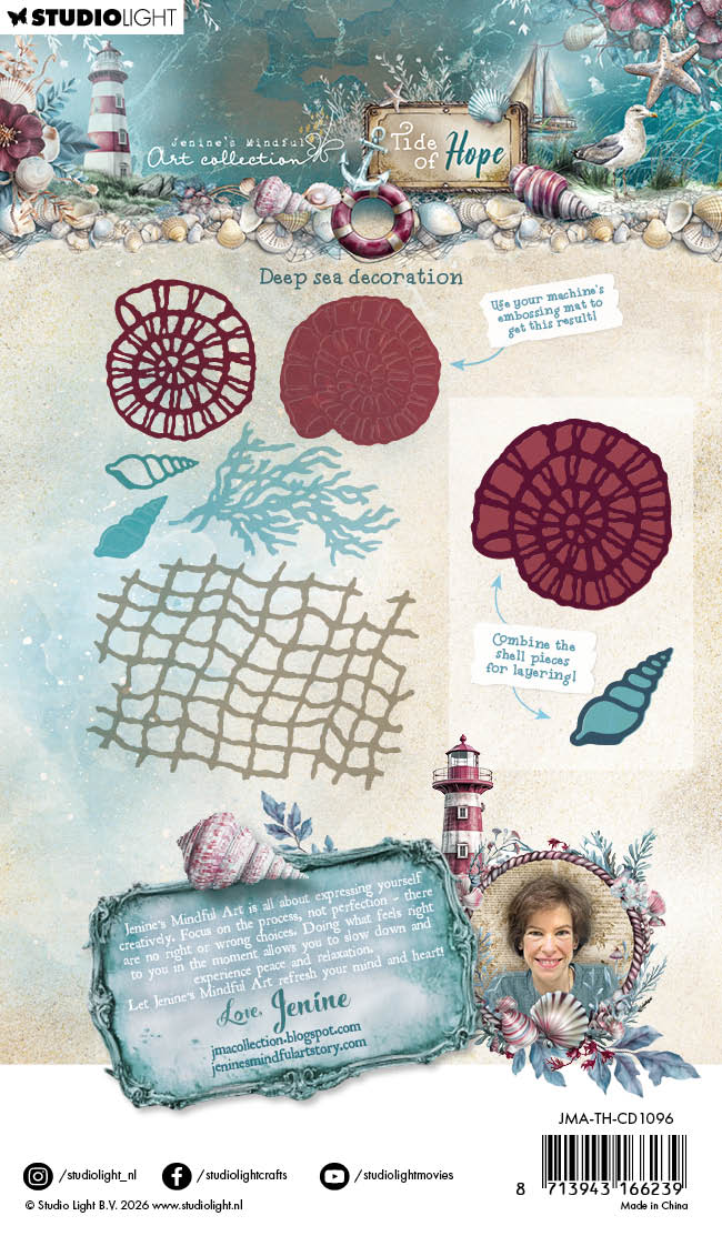 Jenine’s Mindful Art Tide of Hope dies Deep sea decoration hav