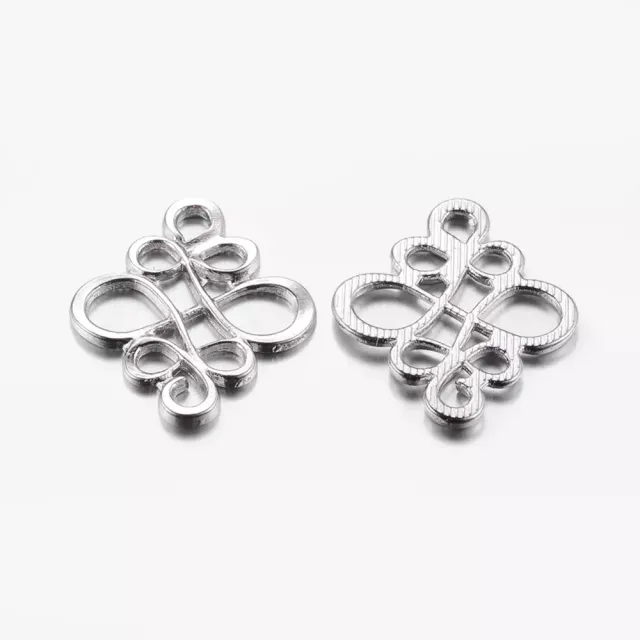 Korthobby chinese knot bunadsølje stempel sølvpynt