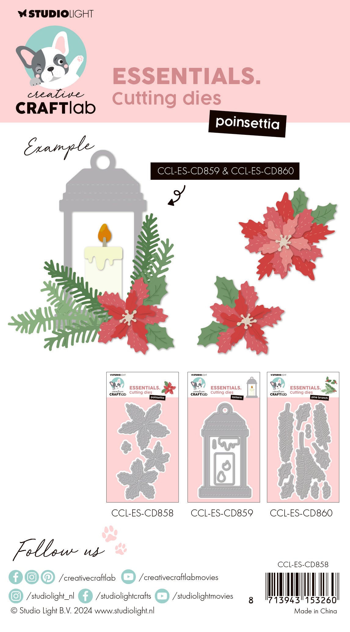 Creative Craftlab Essentials dies julestjerne Poinsettia