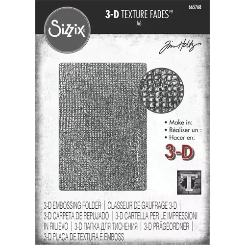 Tim Holtz Alterations Woven embossingfolder vevd