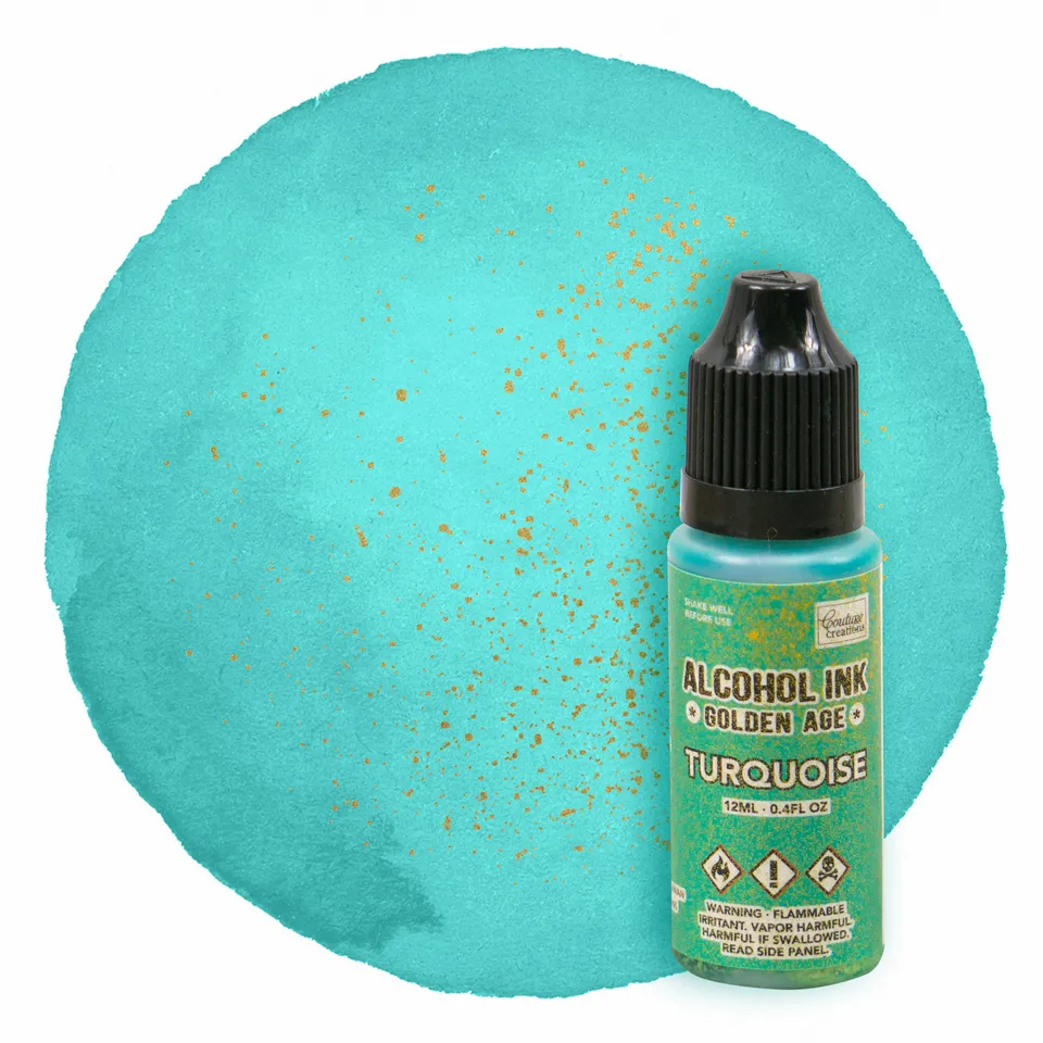 Couture Creations Golden Age alkoholblekk Turquoise 12ml