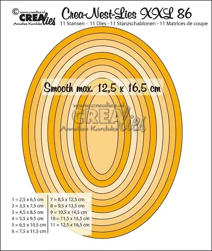 Crealies Crea-Nest-Lies XXL No. 86 dies ovale
