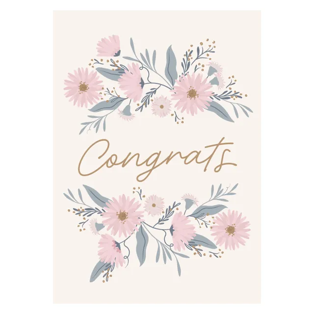 KaiserCraft Garden Meadow gratulasjonskort congrats