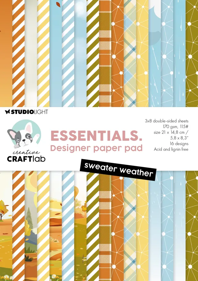 Creative Craftlab Essentials Sweater Weather papirblokk A5