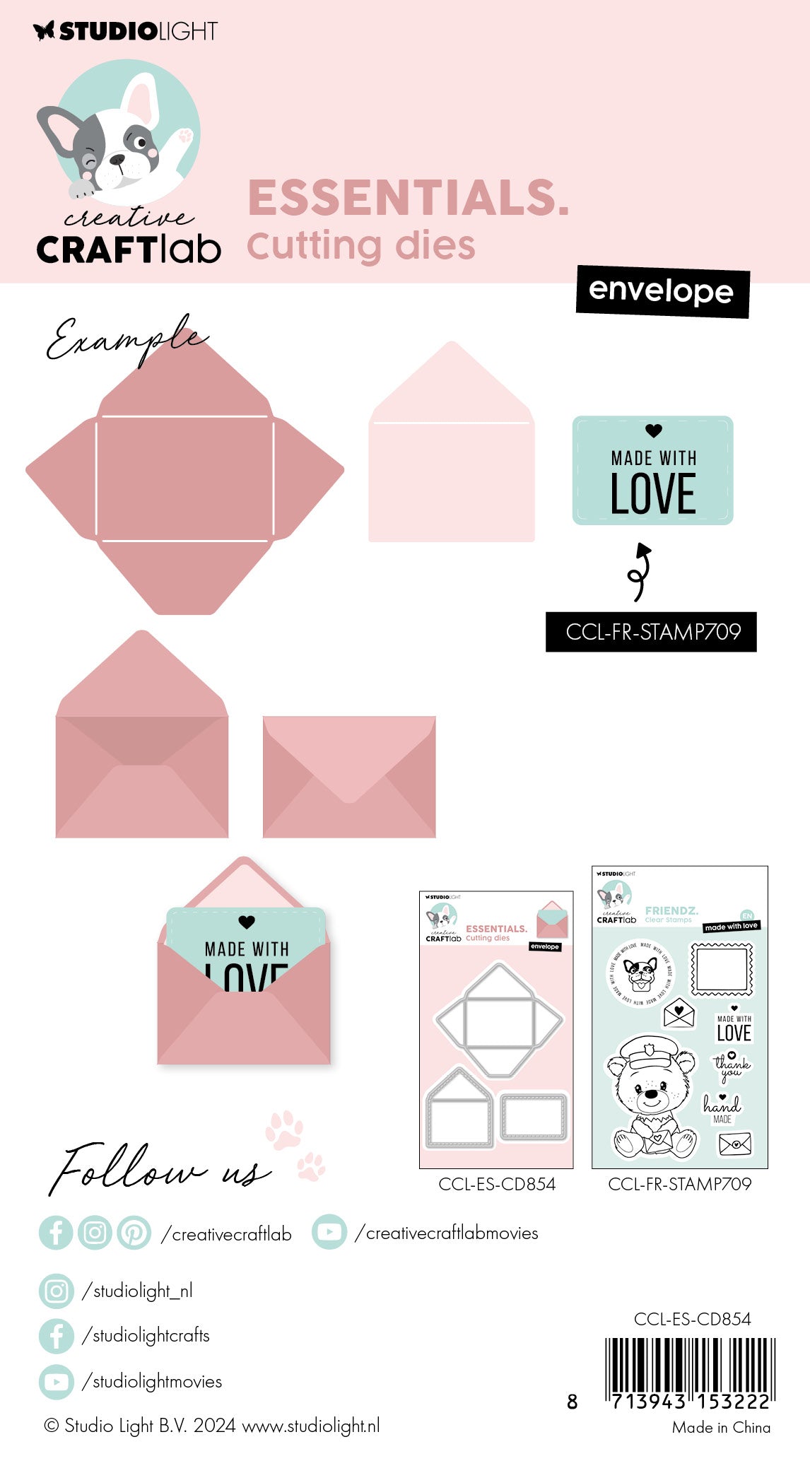 Studio Light Creative Craftlab Envelope dies konvolutt