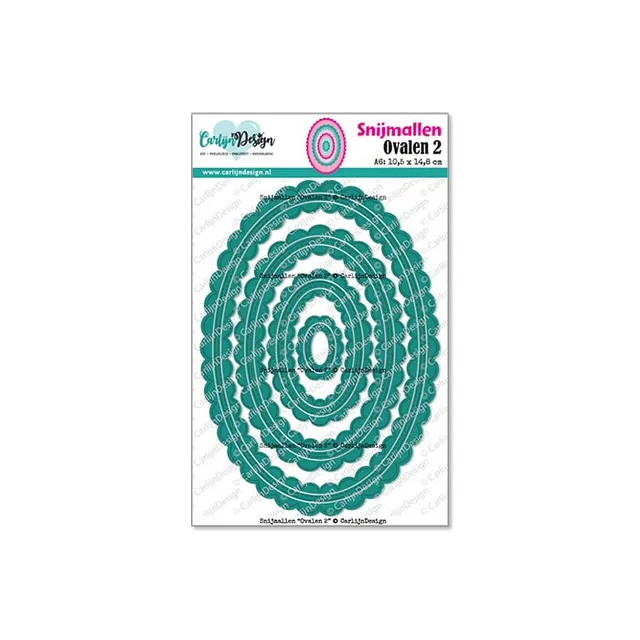 CarlijnDesign Ovalen 2 CDSN-0302 dies oval A6