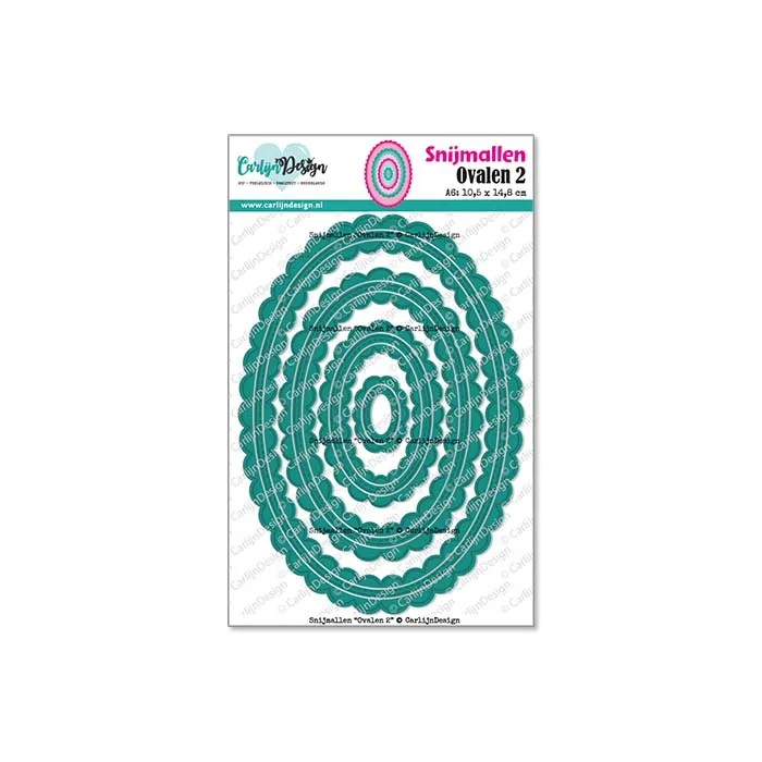 CarlijnDesign Ovalen 2 CDSN-0302 dies oval A6