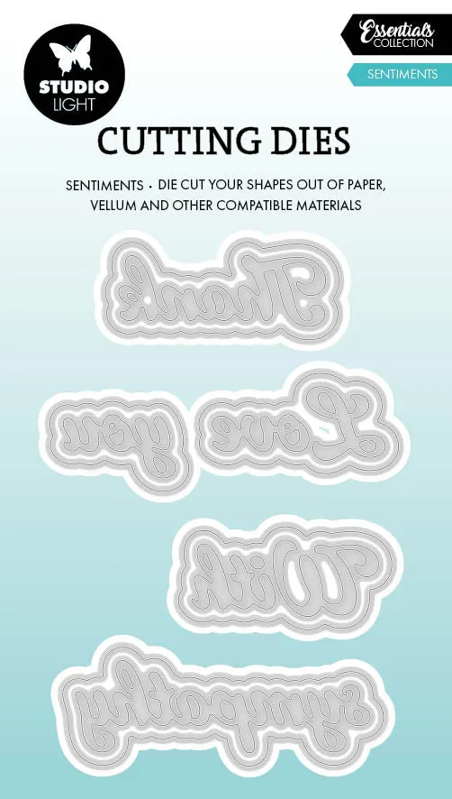 Studio Light Essentials Sentiment dies tekst 77 mm