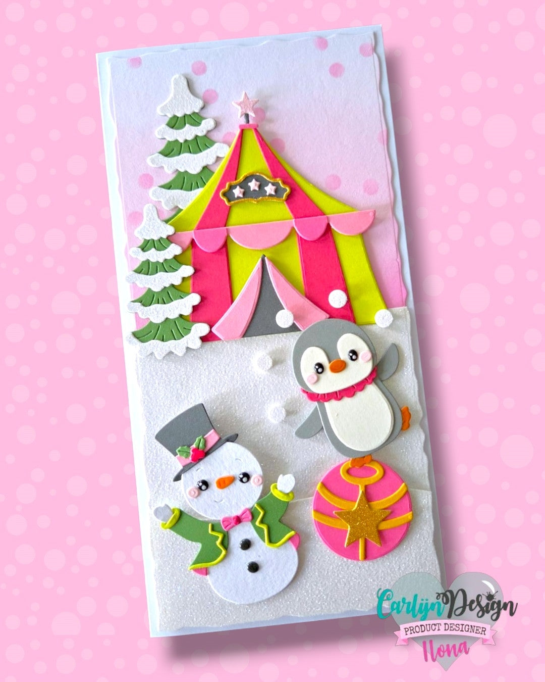 CarlijnDesign Christmas Circus CDSN-0400 dies jul sirkus