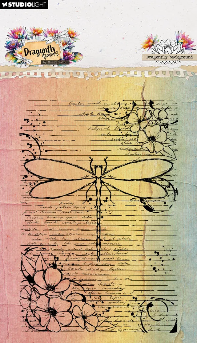 Studio Light Dragonfly Dreams stempel dragonfly 93x136 mm