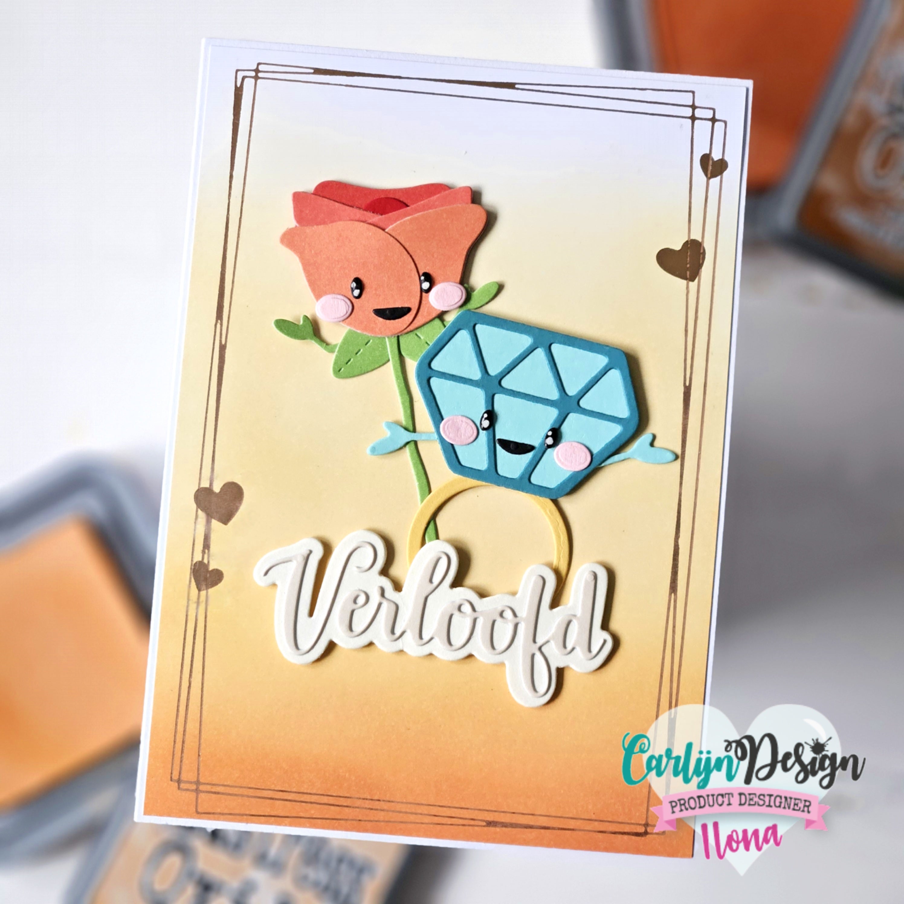 CarlijnDesign CDHF-0069 hot foil-plate bridal bling A6