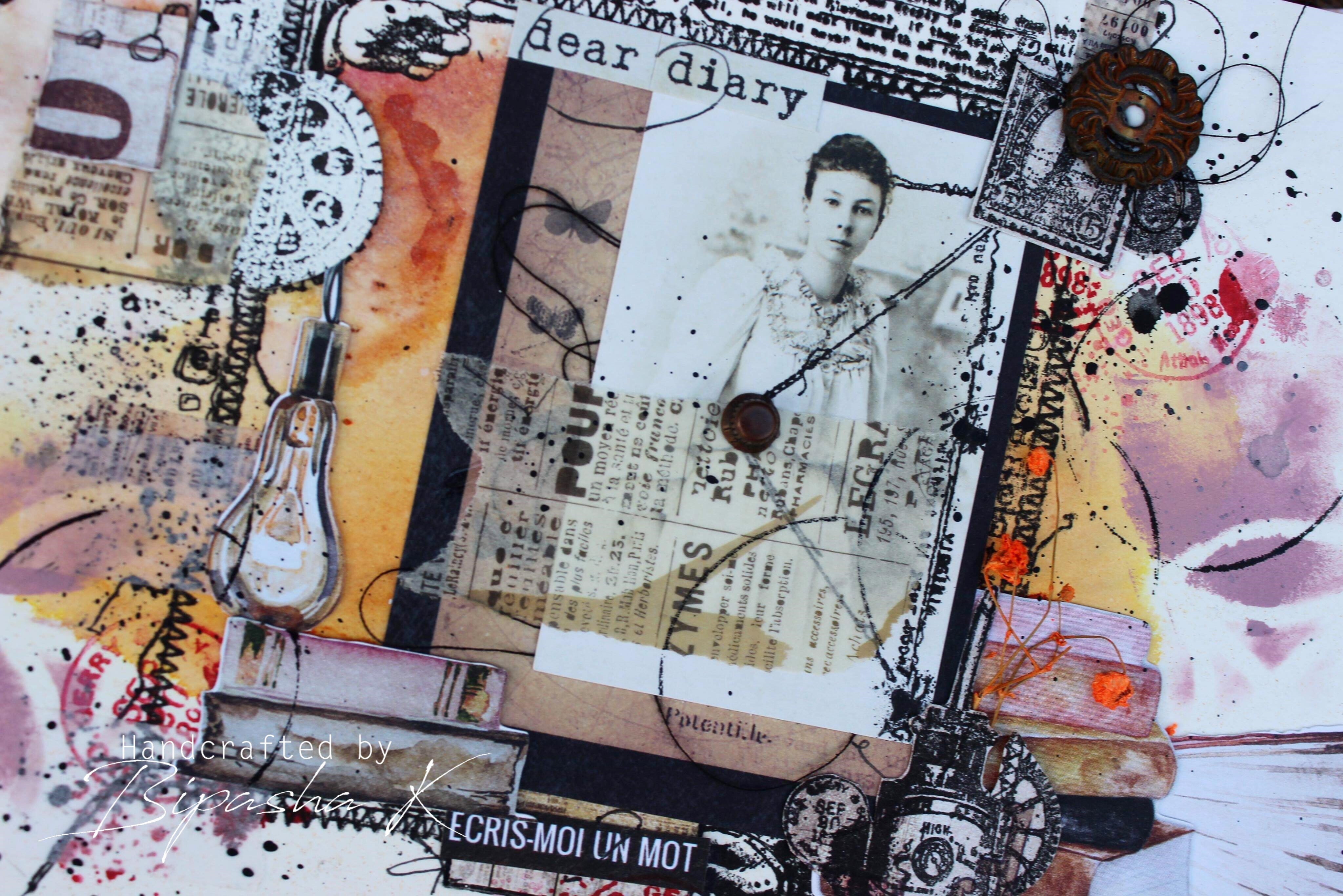 Aall and Create TP-159 Mail Art clearstempel A5 brevtema