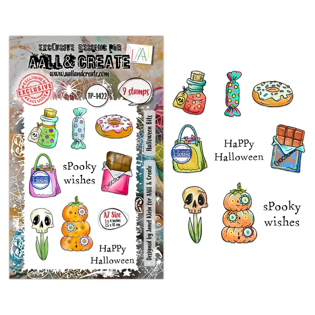 AALL & Create TP-1422 Halloween Bits stempelsett A7