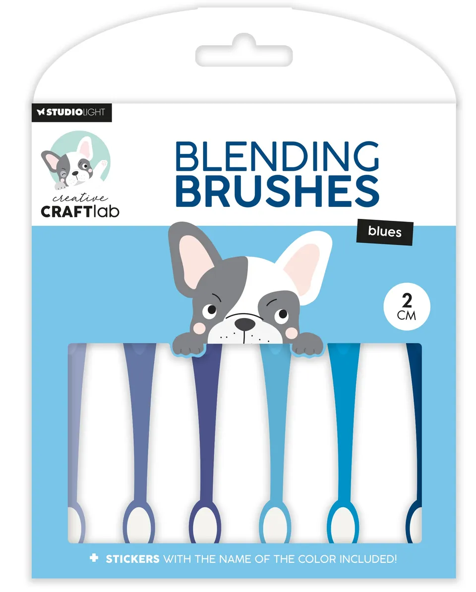Creative Craftlab Essentials Blending Brushes myke børster blå
