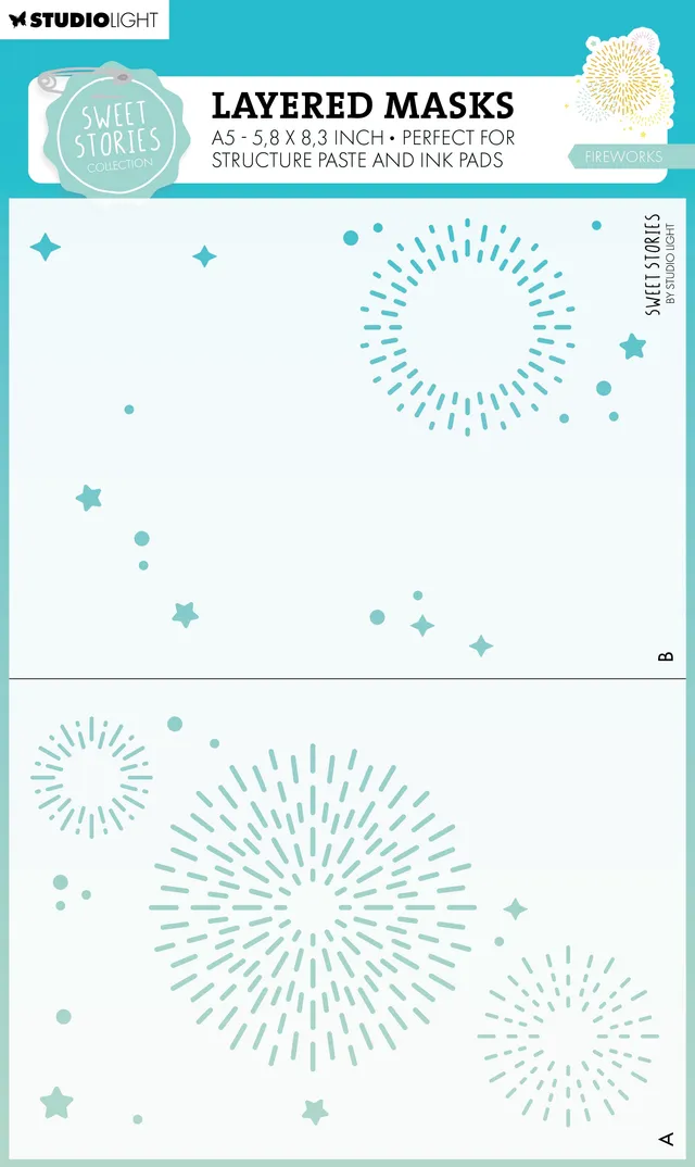 Studio Light Sweet Stories Fireworks maske 210x148 mm