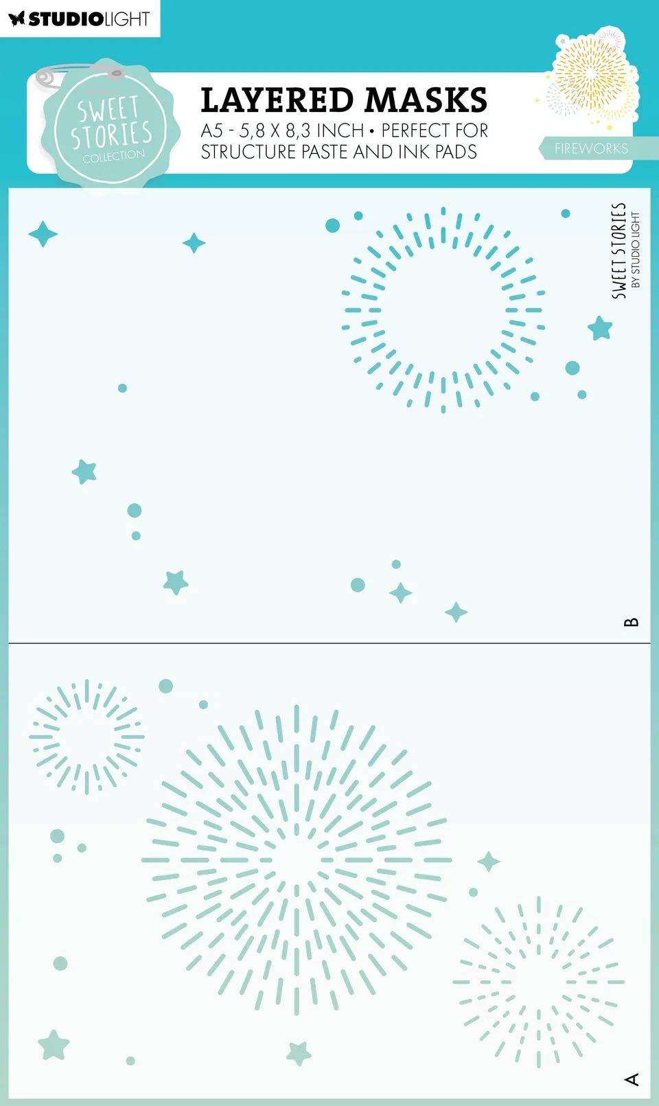 Studio Light Sweet Stories Fireworks maske 210x148 mm
