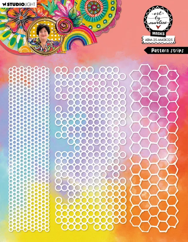 Studio Light Art by Marlene Pattern Stripes sjablong 2025