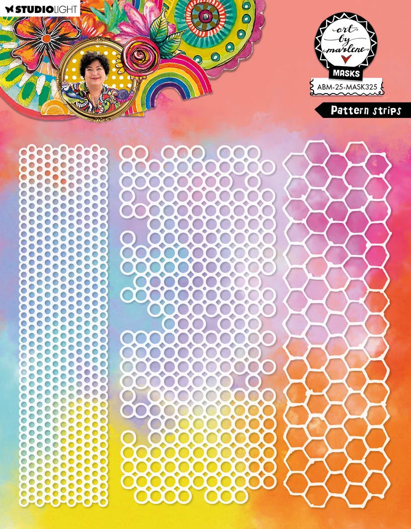 Studio Light Art by Marlene Pattern Stripes sjablong 2025