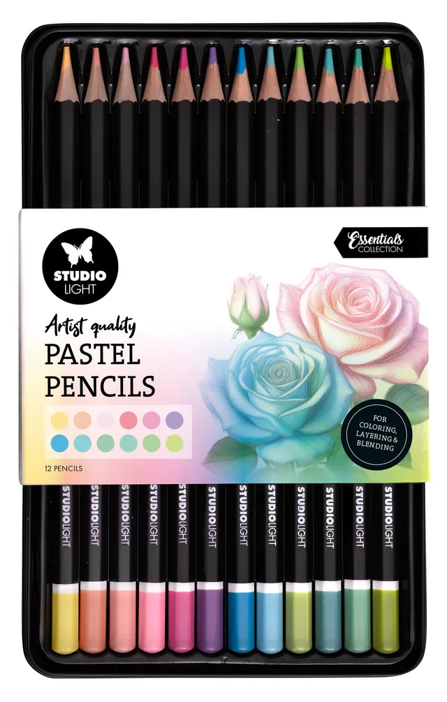 Studio Light Essentials fargeblyanter pastell 12 stk