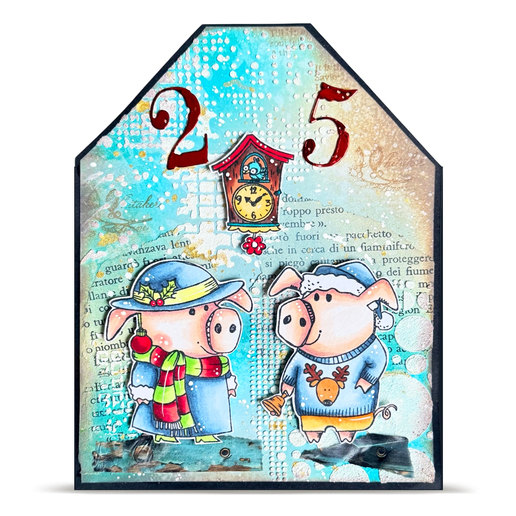 AALL & Create TP-1387 Holiday Pigs stempelsett A7 jul