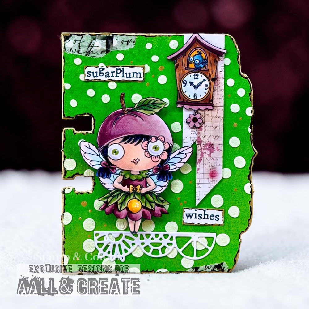 AALL & Create 173 Cascading Dots sjablong 15x15 cm