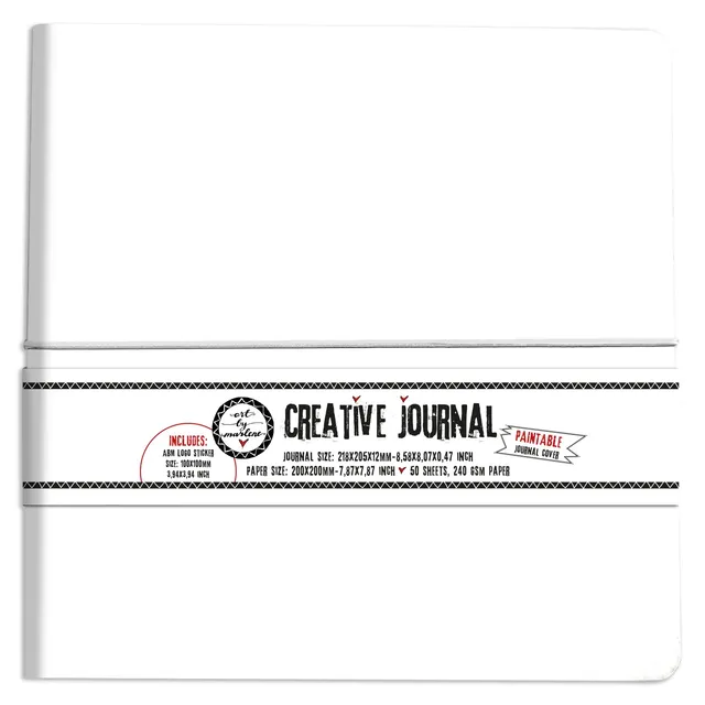 Art by Marlene Essentials journal Creative hvit