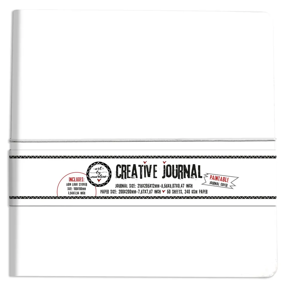 Art by Marlene Essentials journal Creative hvit