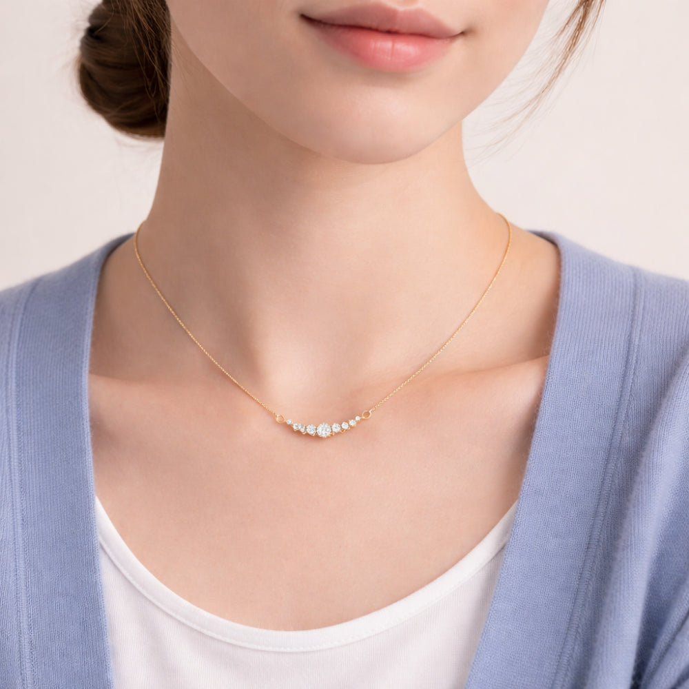 K&Co Signature Tiana halskjede gull rustfritt stål
