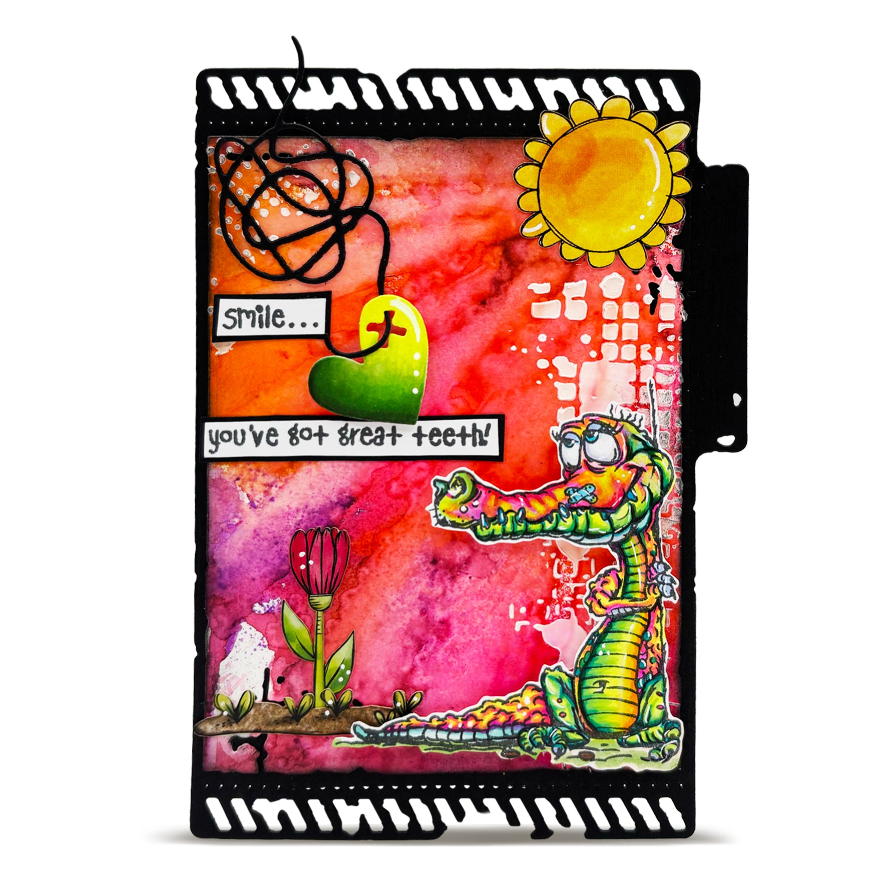 Aall and Create TP-1411 Beware the Smile stempel A6