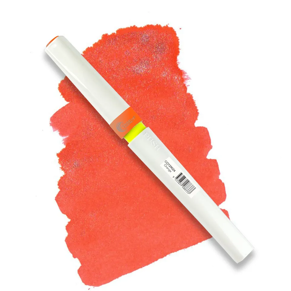 Couture Creations Winkles glittertusj oransje brush