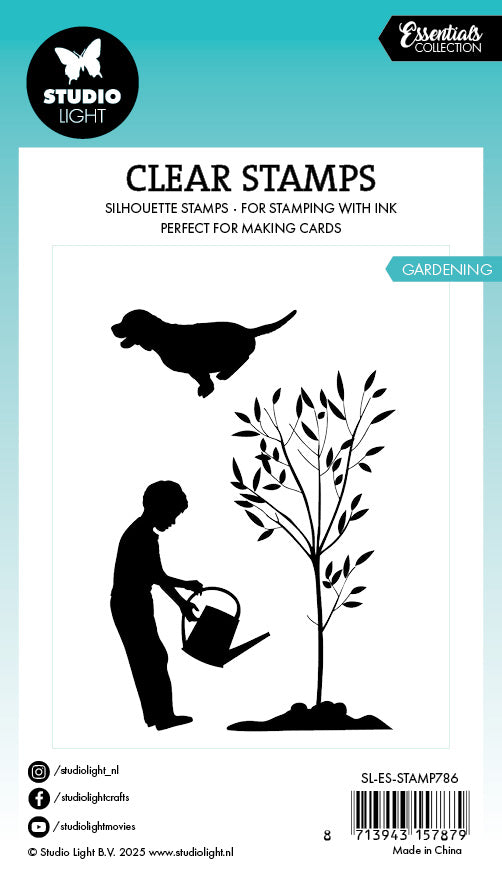 Studio Light Essentials Gardening klarstempel hage