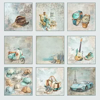 Reprint Masculine Moments Tag mønsterpapir 12x12