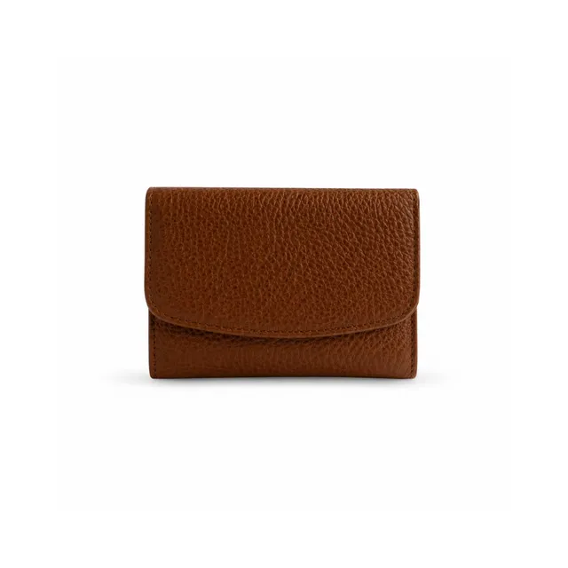 KaiserCraft K&Co Flapover Card Wallet kortholder tan skinn