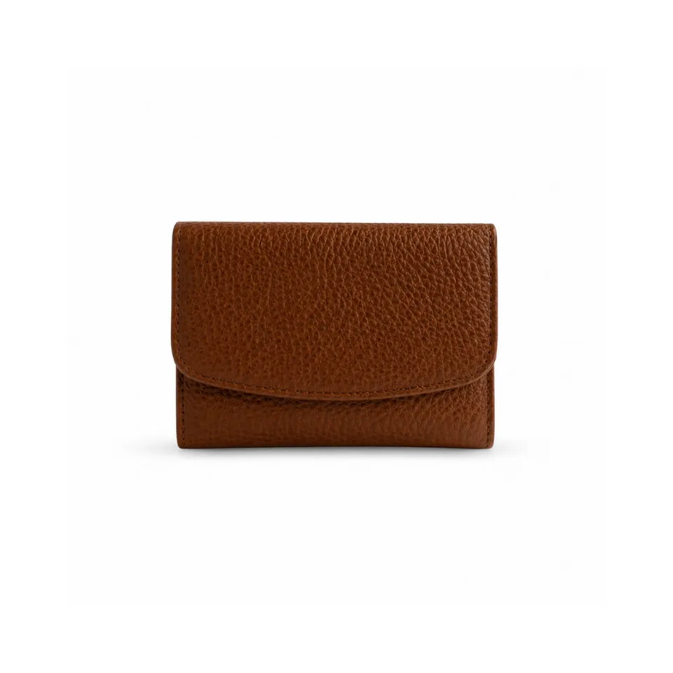 KaiserCraft K&Co Flapover Card Wallet kortholder tan skinn