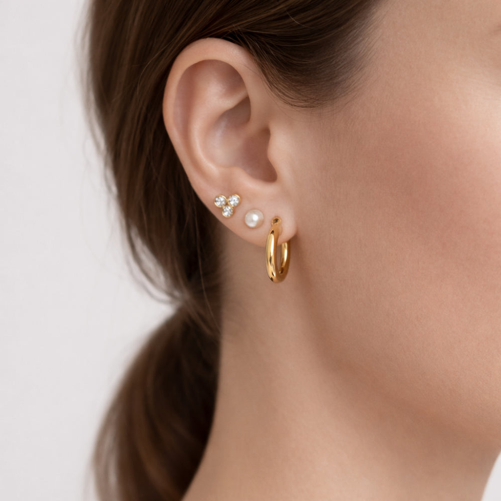 K&Co. Signature Jewellery Tara Pearl øredobber gull perle