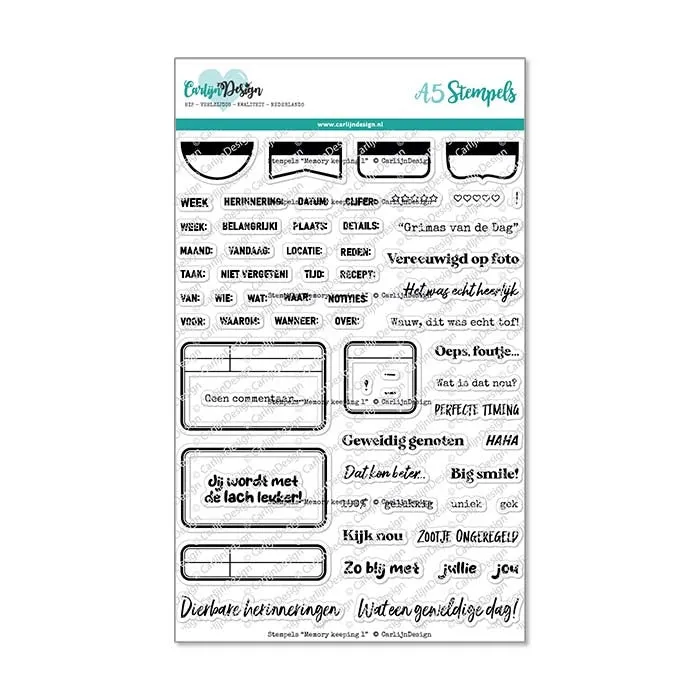 CarlijnDesign Memory Keeping CDST-0108 stempler scrap