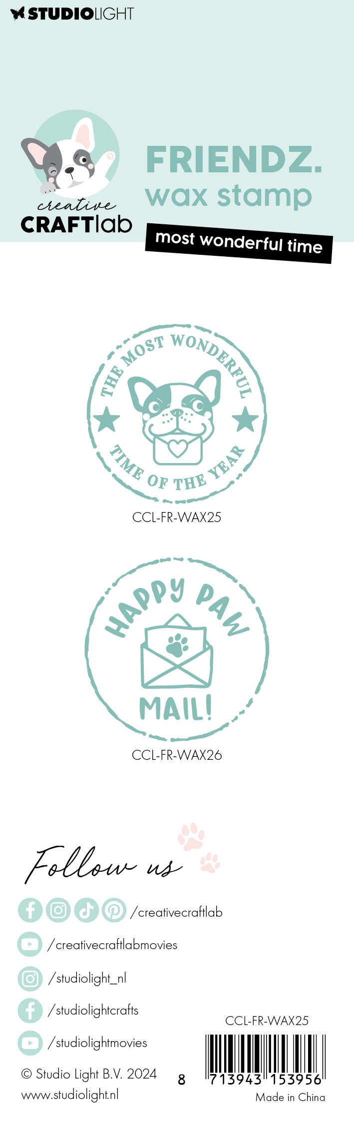 Creative Craftlab Friendz Most Wonderful Time voksstempel