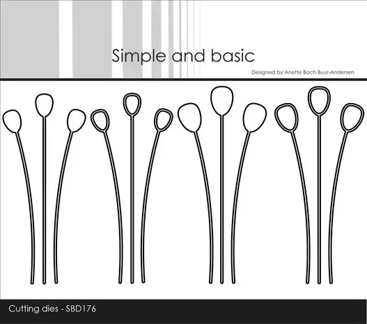 Simple and Basic Decorative Drop Branches dies