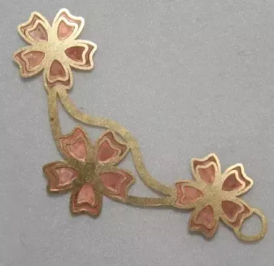 Korthobby gullblomst metallpynt