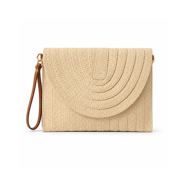 KaiserCraft Sunset Spritz Straw clutch Light flettet