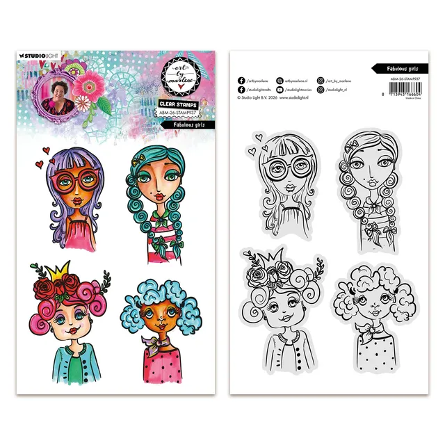 Aall and Create Art by Marlene Fabulous Girls clear stempel A5
