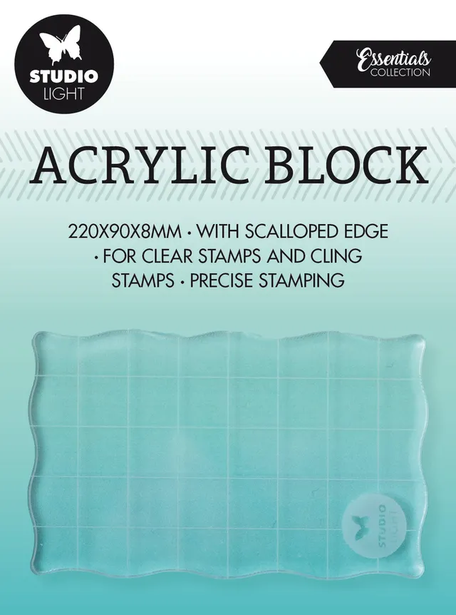 Studio Light Essentials akryl stempelblokk 50x80 mm