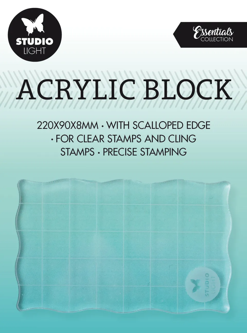 Studio Light Essentials akryl stempelblokk 50x80 mm